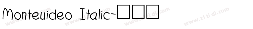 Monteuideo Italic字体转换